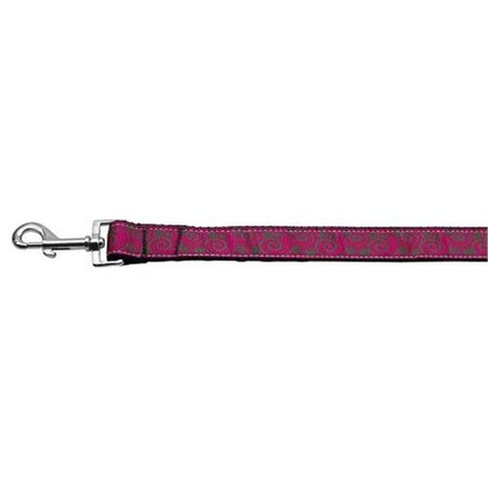 UNCONDITIONAL LOVE Pink and Lime Swirly Nylon Ribbon Dog Collars 1 wide 4ft Leash UN751418